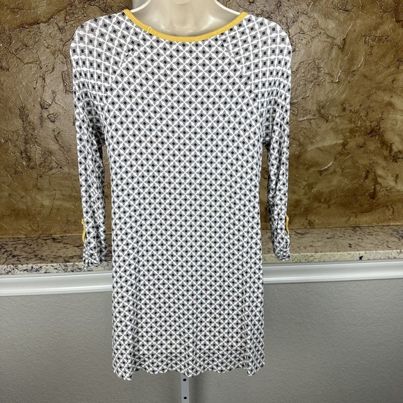 Matilda Jane Gray White Tunic 3/4 Length Sleeves Top Shirt Women's Small S‎ - Picture 4 of 5